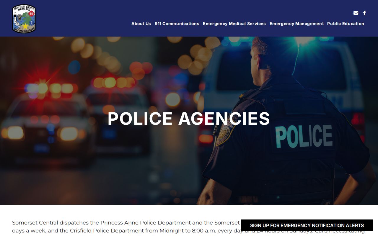 Somerset County warrant tip and police agency directory
