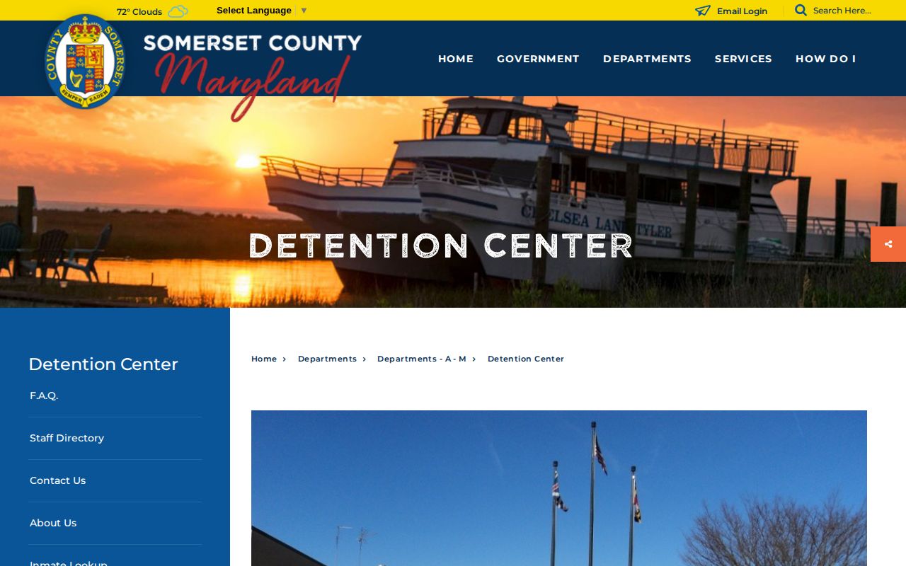 Official Somerset County Detention Center page